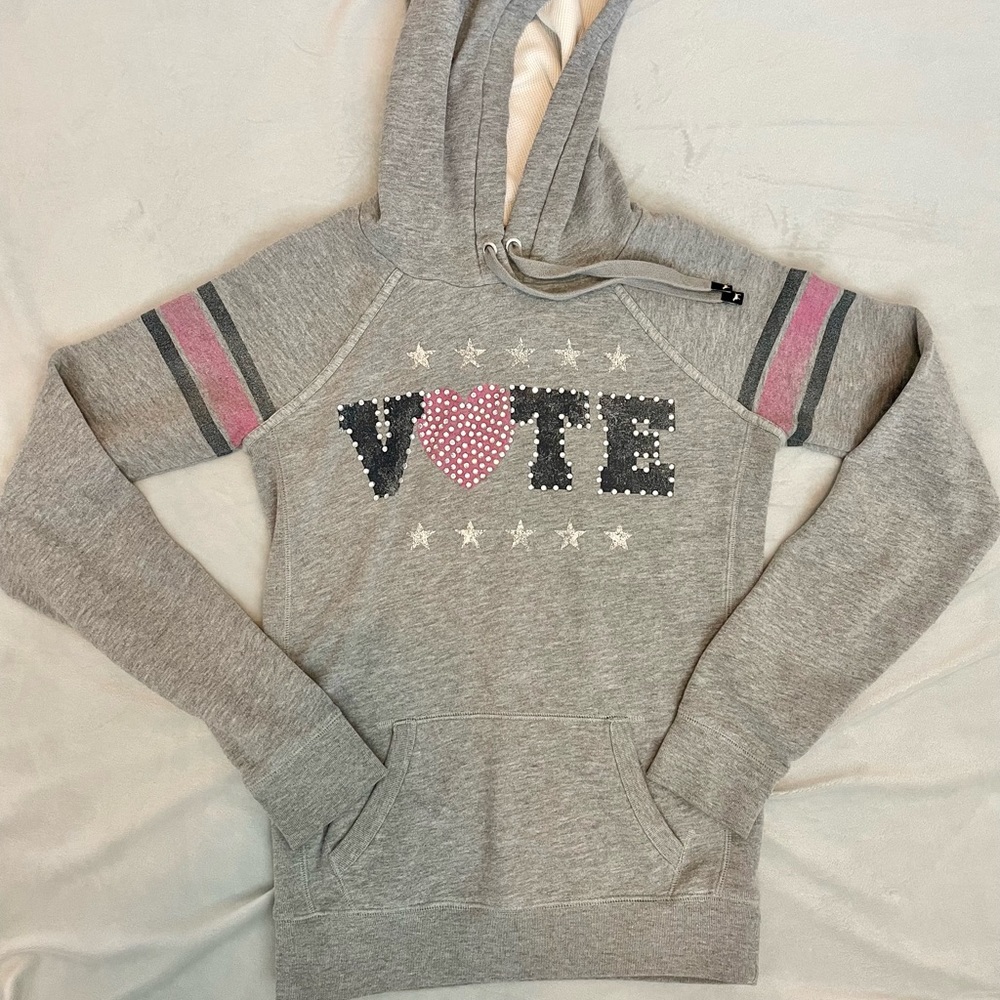 VS PINK Hoodie - VOTE - Size S